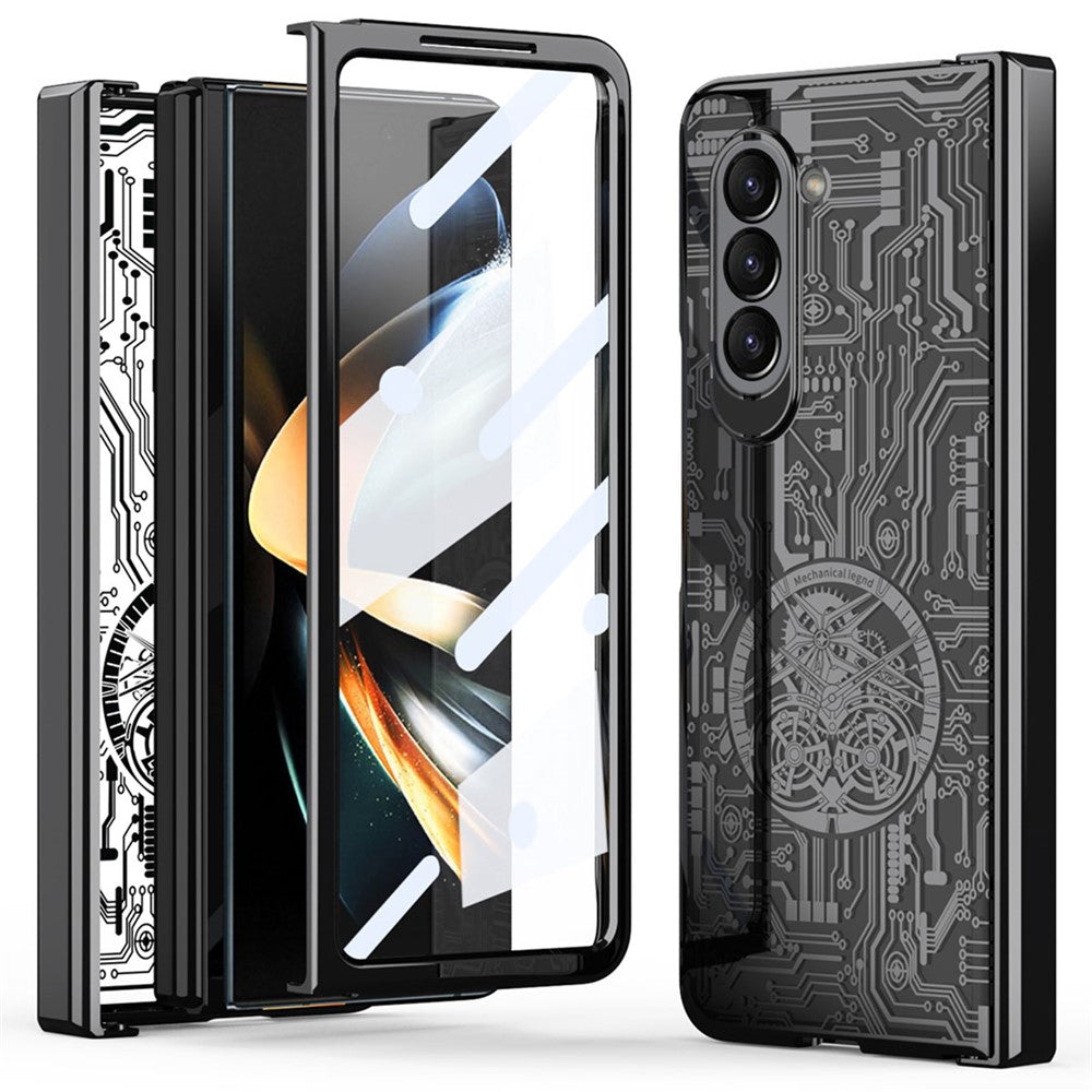 Galaxy Z Fold5 5G Mechanical Legend Series Schutzhülle – Robust, mit Schutzfolie aus gehärtetem Glas