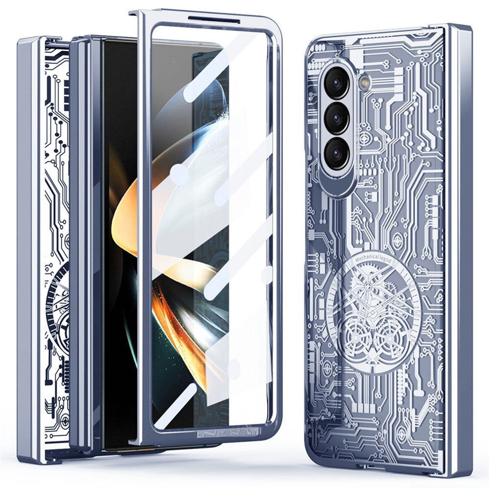 Galaxy Z Fold5 5G Mechanical Legend Series Schutzhülle – Robust, mit Schutzfolie aus gehärtetem Glas