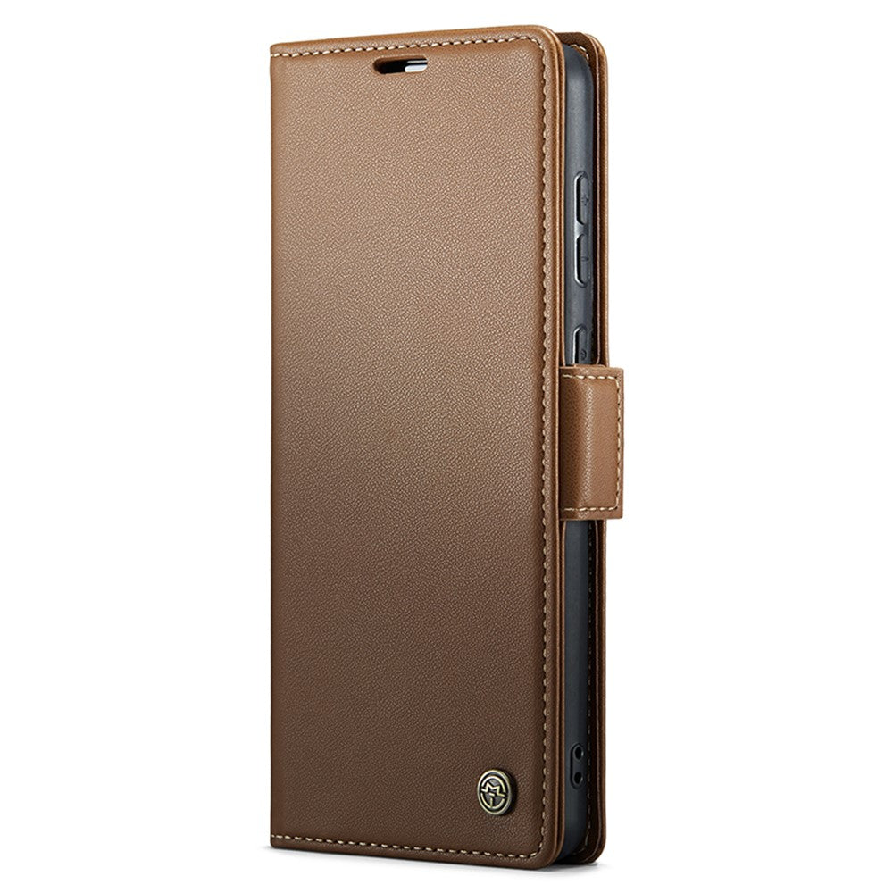 Galaxy A40 Glänzende Wallet-Hülle – RFID-Schutz & Ständer