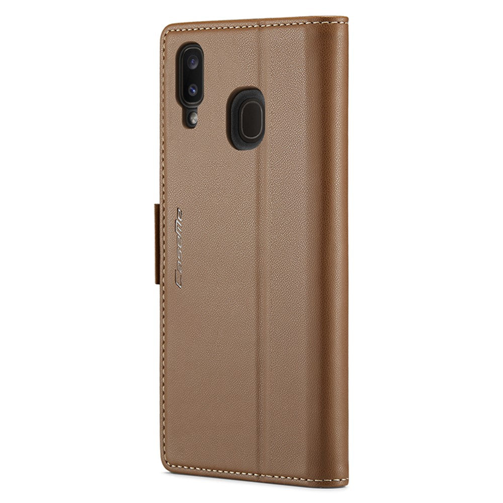 Galaxy A40 Glänzende Wallet-Hülle – RFID-Schutz & Ständer