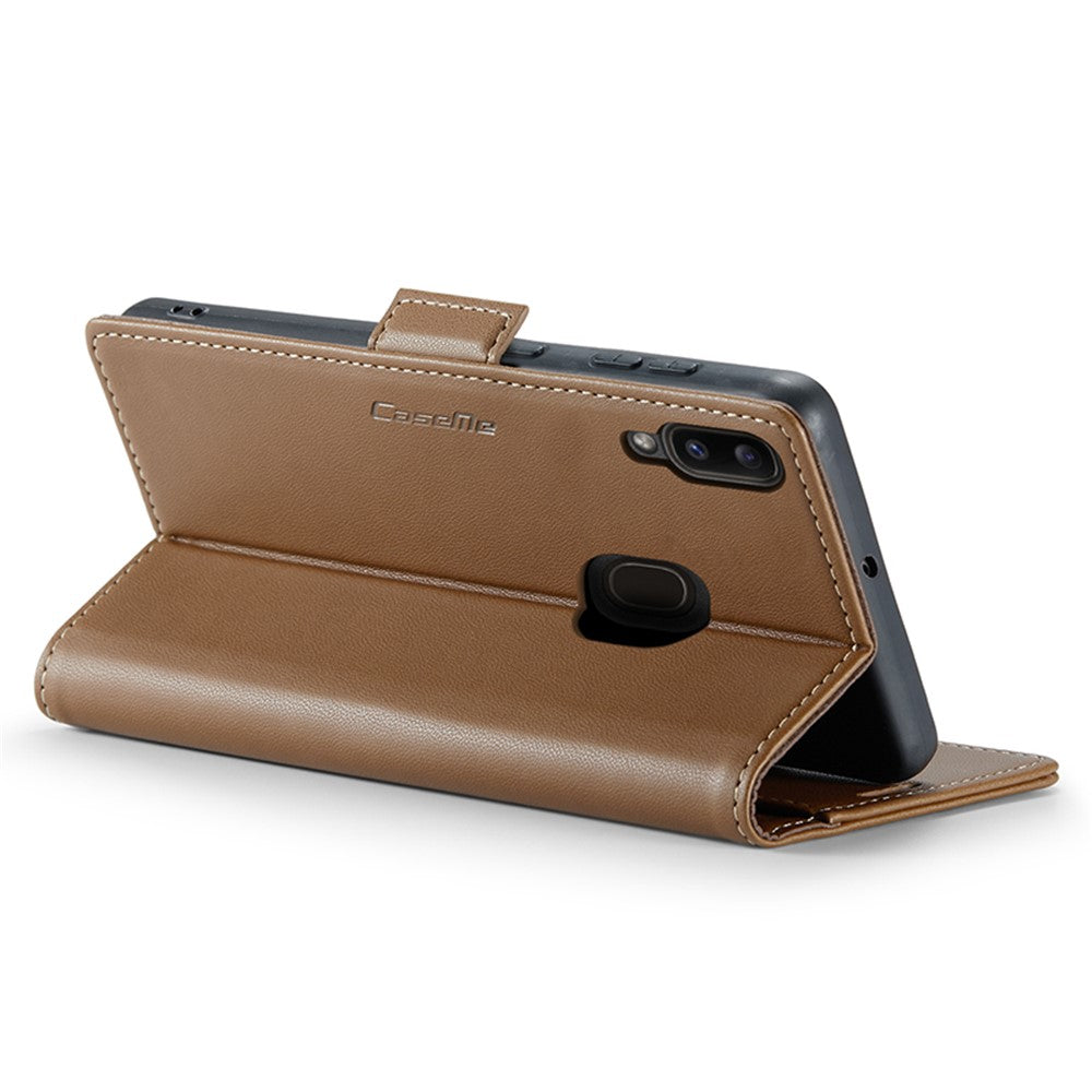 Galaxy A40 Glänzende Wallet-Hülle – RFID-Schutz & Ständer