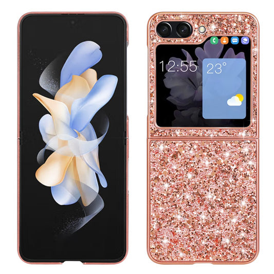 Galaxy Z Flip5 5G Schutzhülle – Funkelnde Glitzer-Rückseite
