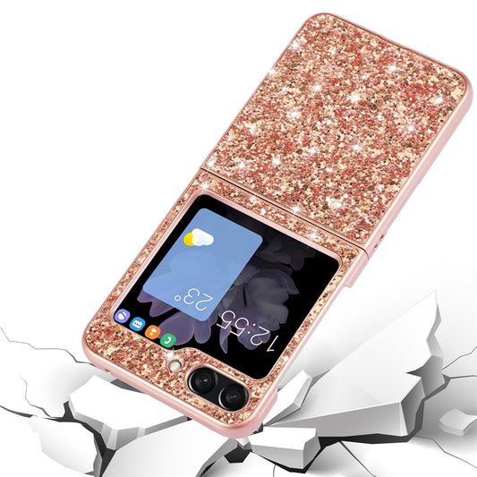 Galaxy Z Flip5 5G Schutzhülle – Funkelnde Glitzer-Rückseite