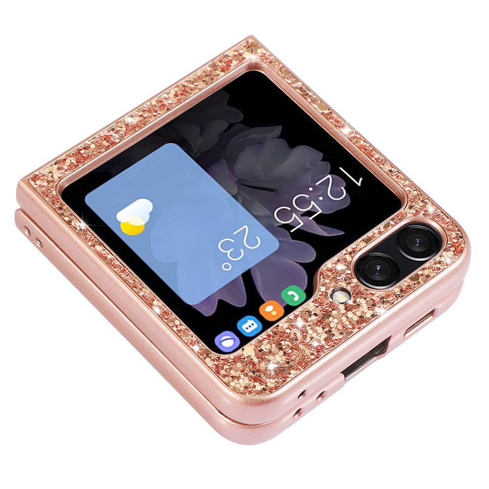 Galaxy Z Flip5 5G Schutzhülle – Funkelnde Glitzer-Rückseite