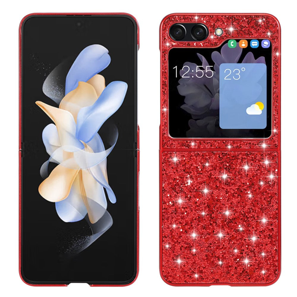 Galaxy Z Flip5 5G Schutzhülle – Funkelnde Glitzer-Rückseite