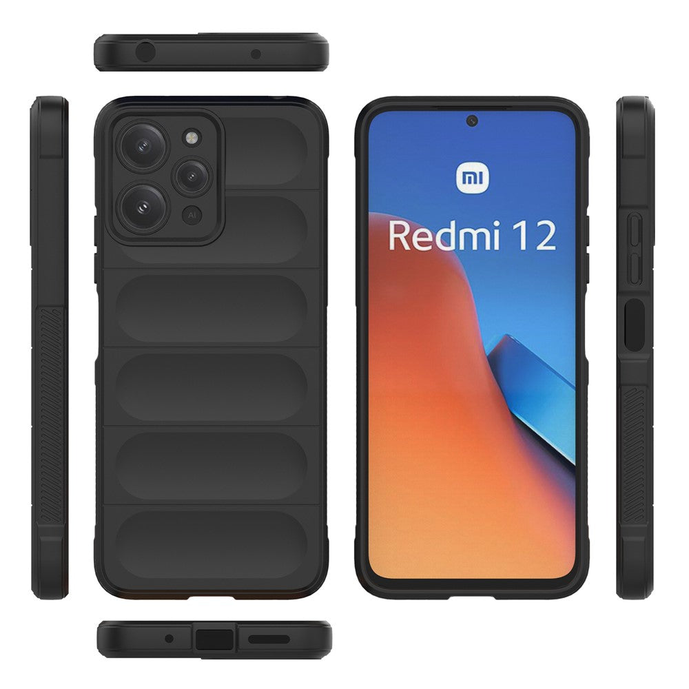 TPU Phone Case for Xiaomi Redmi 12 4G , Rugged Back Dropproof Cover