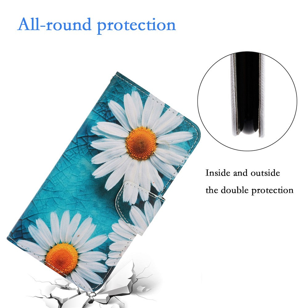 Galaxy S23 FE Wallet-Hülle – Musterdruck, mit Ständer & Riemen