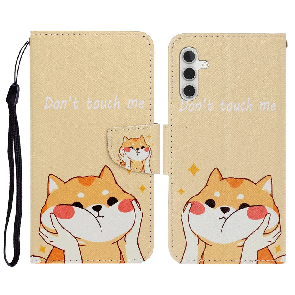 Galaxy S23 FE Wallet-Hülle – Musterdruck, mit Ständer & Riemen