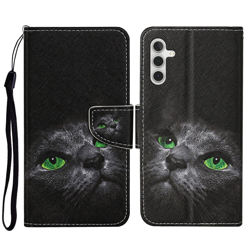 Galaxy S23 FE Wallet-Hülle – Musterdruck, mit Ständer & Riemen