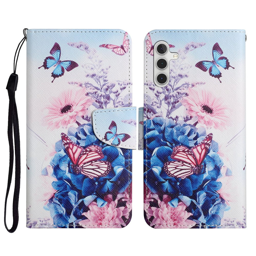 Galaxy S23 FE Wallet-Hülle – Musterdruck, mit Ständer & Riemen