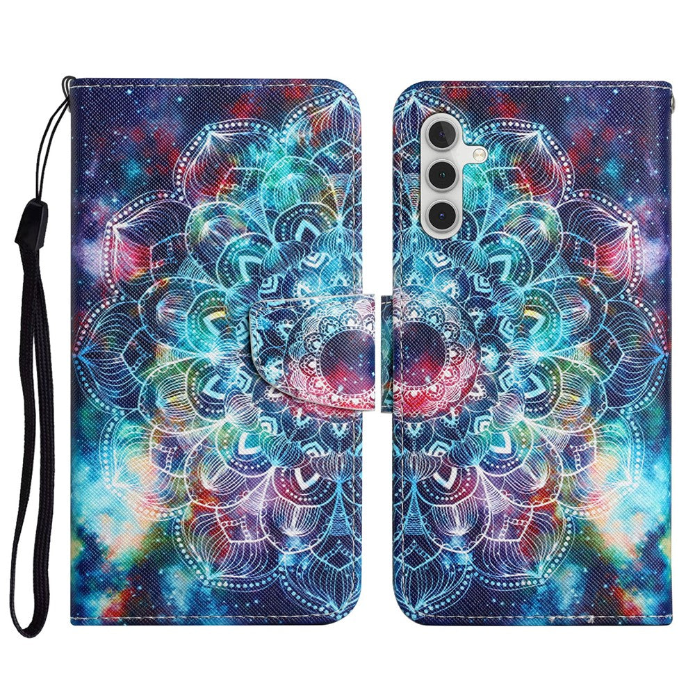 Galaxy S23 FE Wallet-Hülle – Musterdruck, mit Ständer & Riemen