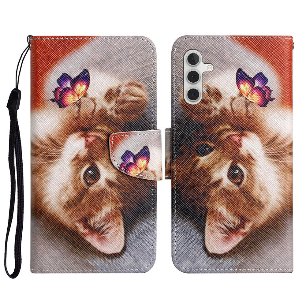Galaxy S23 FE Wallet-Hülle – Musterdruck, mit Ständer & Riemen