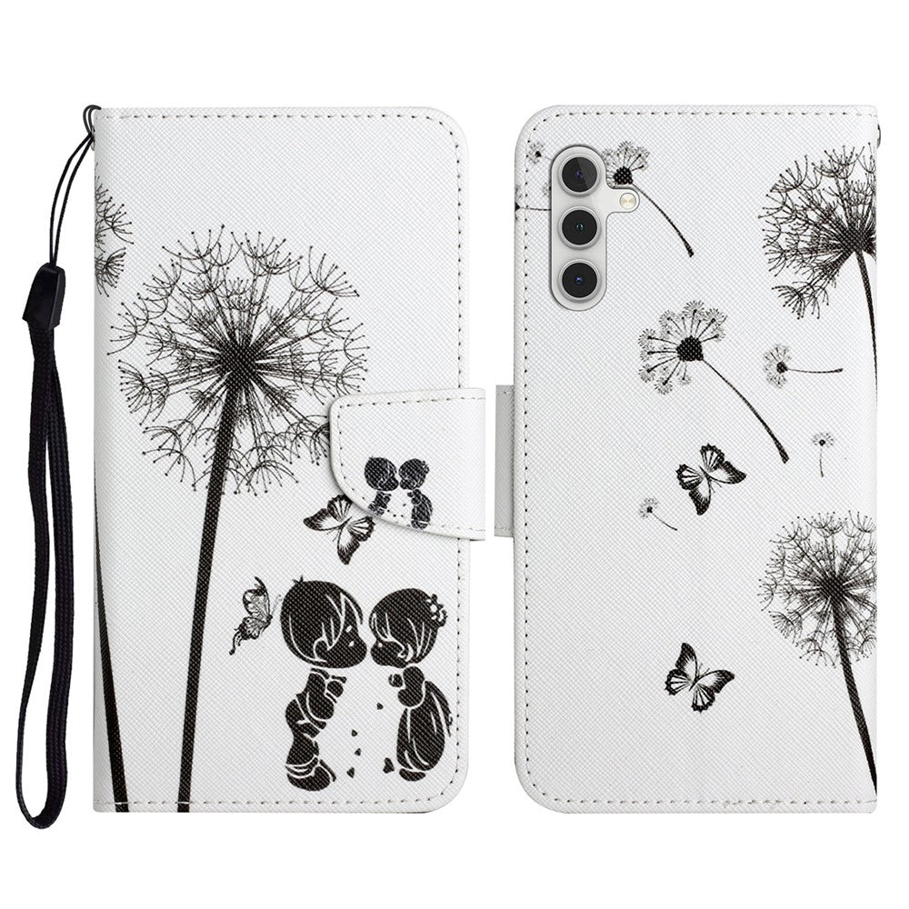 Galaxy S23 FE Wallet-Hülle – Musterdruck, mit Ständer & Riemen