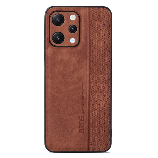 AZNS For Xiaomi Redmi 12 4G Protective Phone Case Imprinted PU Leather Coated TPU Cover
