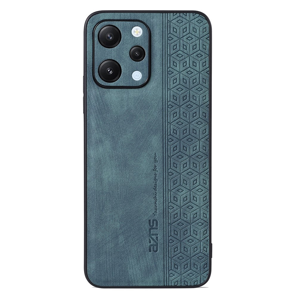 AZNS For Xiaomi Redmi 12 4G Protective Phone Case Imprinted PU Leather Coated TPU Cover