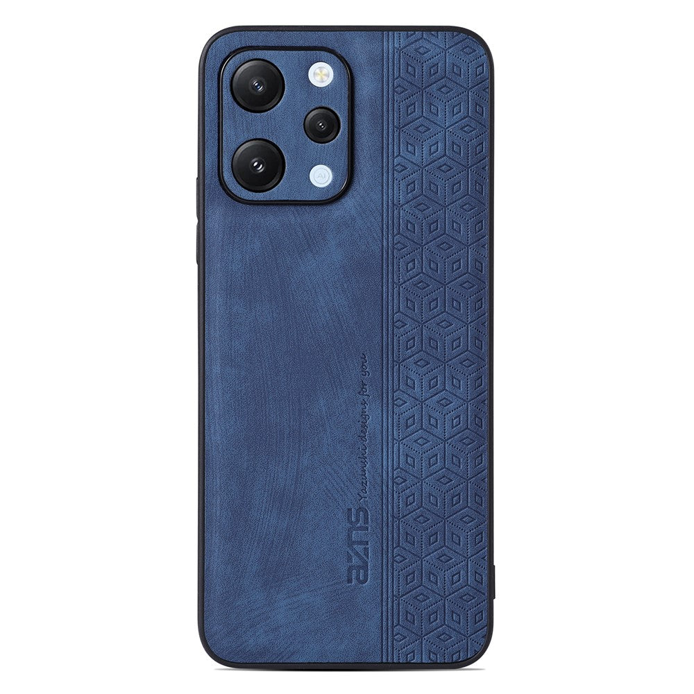 AZNS For Xiaomi Redmi 12 4G Protective Phone Case Imprinted PU Leather Coated TPU Cover