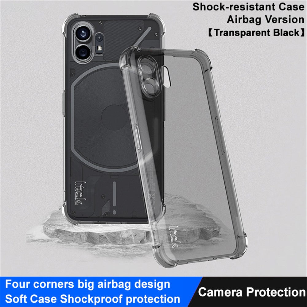 IMAK For Nothing Phone (2) Transparent Phone Case Four Corner Anti-drop Soft TPU Back Cover