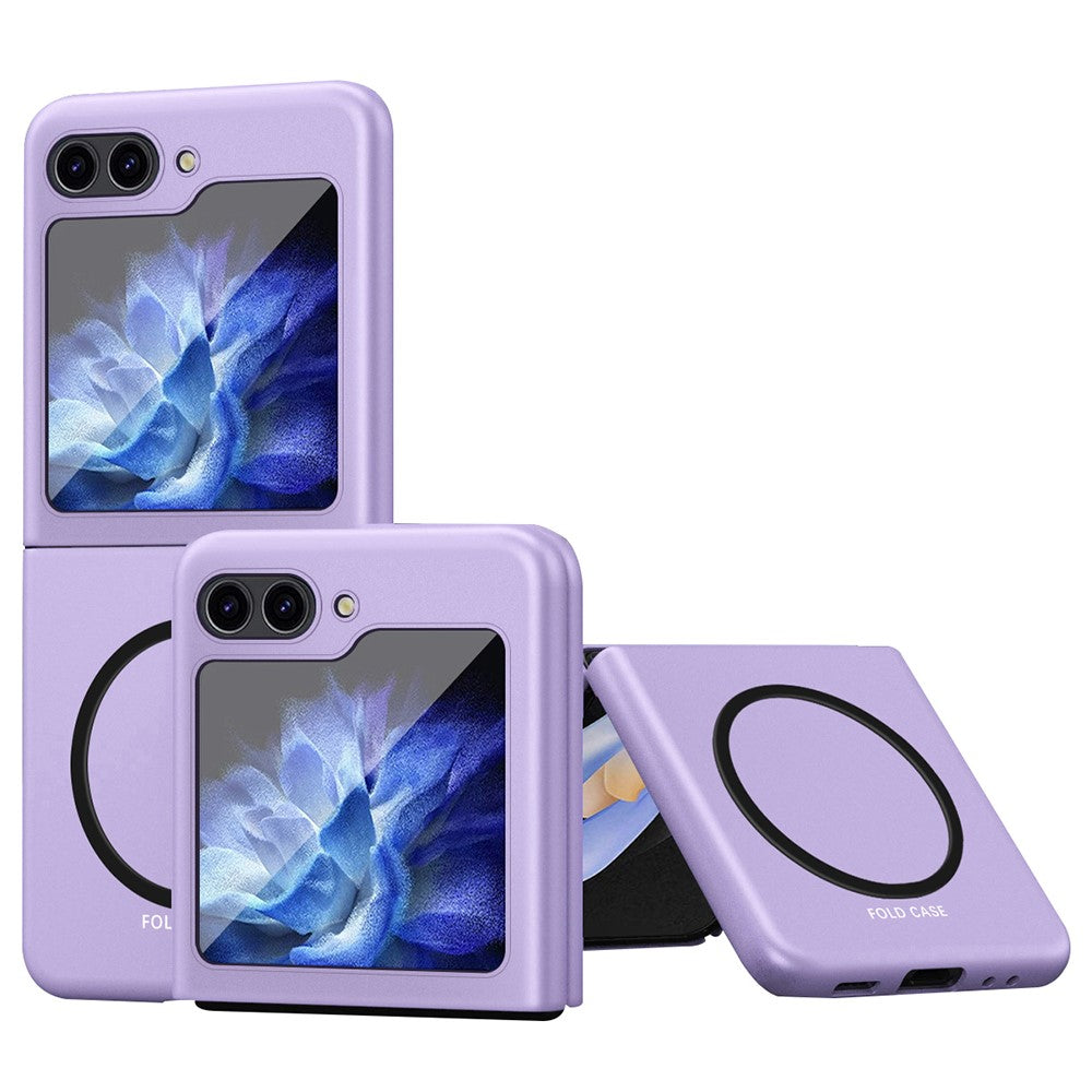 For Samsung Galaxy Z Flip5 5G Magnetic Case Skin-touch Rubberized PC Phone Cover