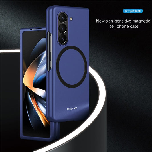 Galaxy Z Fold5 5G – Magnetische Handyhülle aus Kunststoff, mit Soft-Touch-Oberfläche