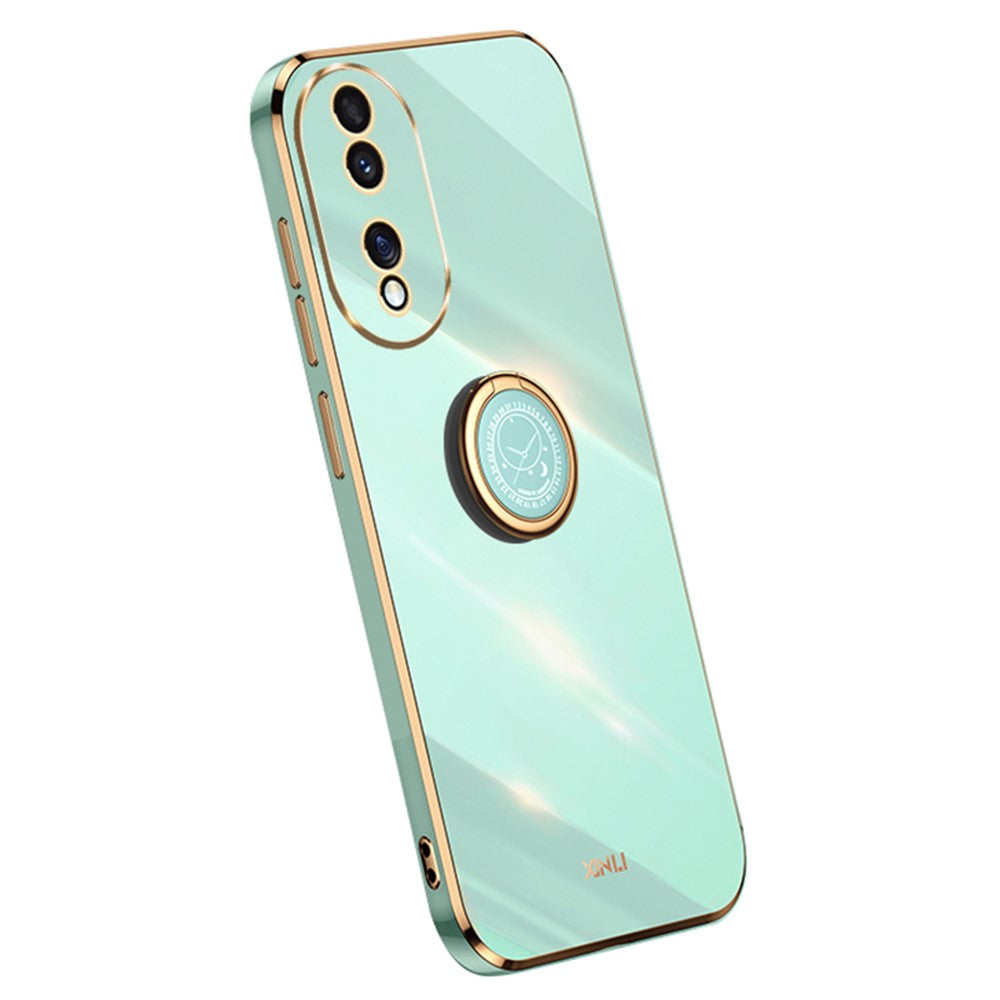 Honor 90 Handyhülle – Galvanisierte TPU-Rückseite, kratzfest, mit Ringständer