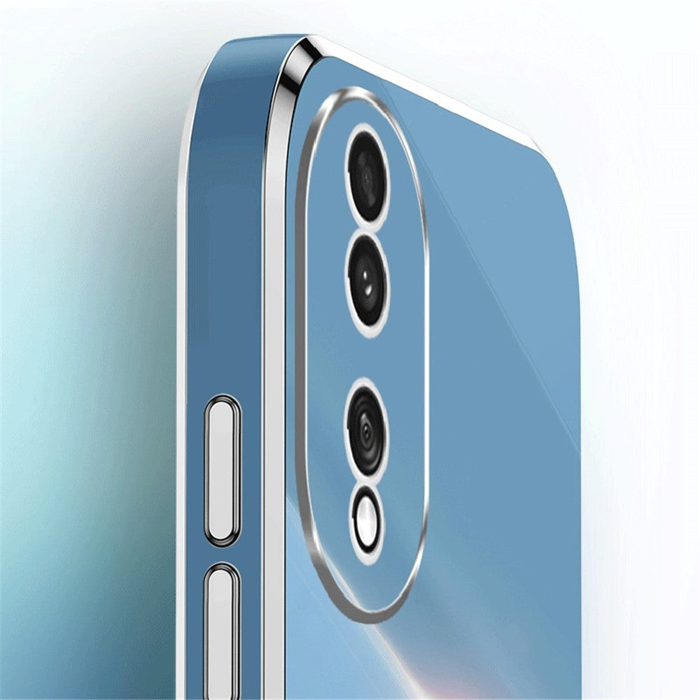 Honor 90 Handyhülle – Galvanisierte TPU-Rückseite, kratzfest, mit Ringständer