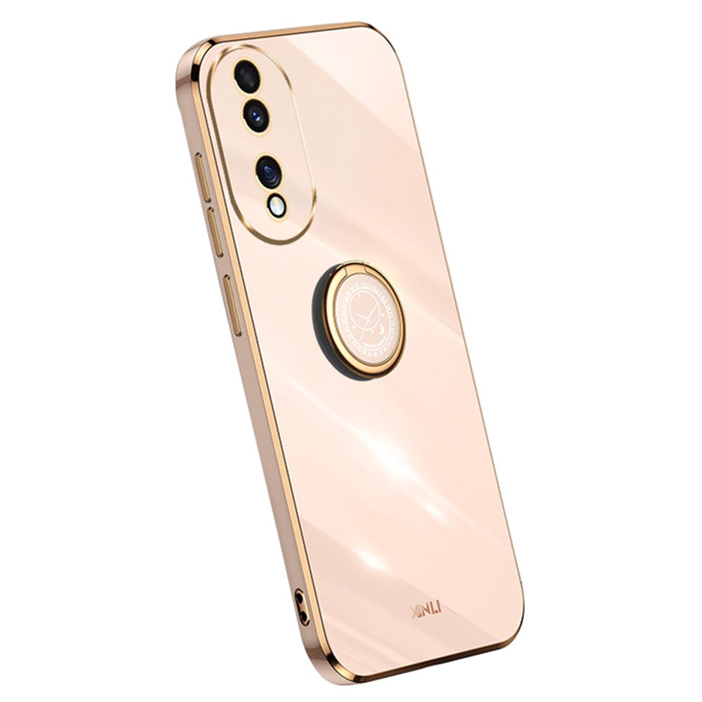 Honor 90 Handyhülle – Galvanisierte TPU-Rückseite, kratzfest, mit Ringständer