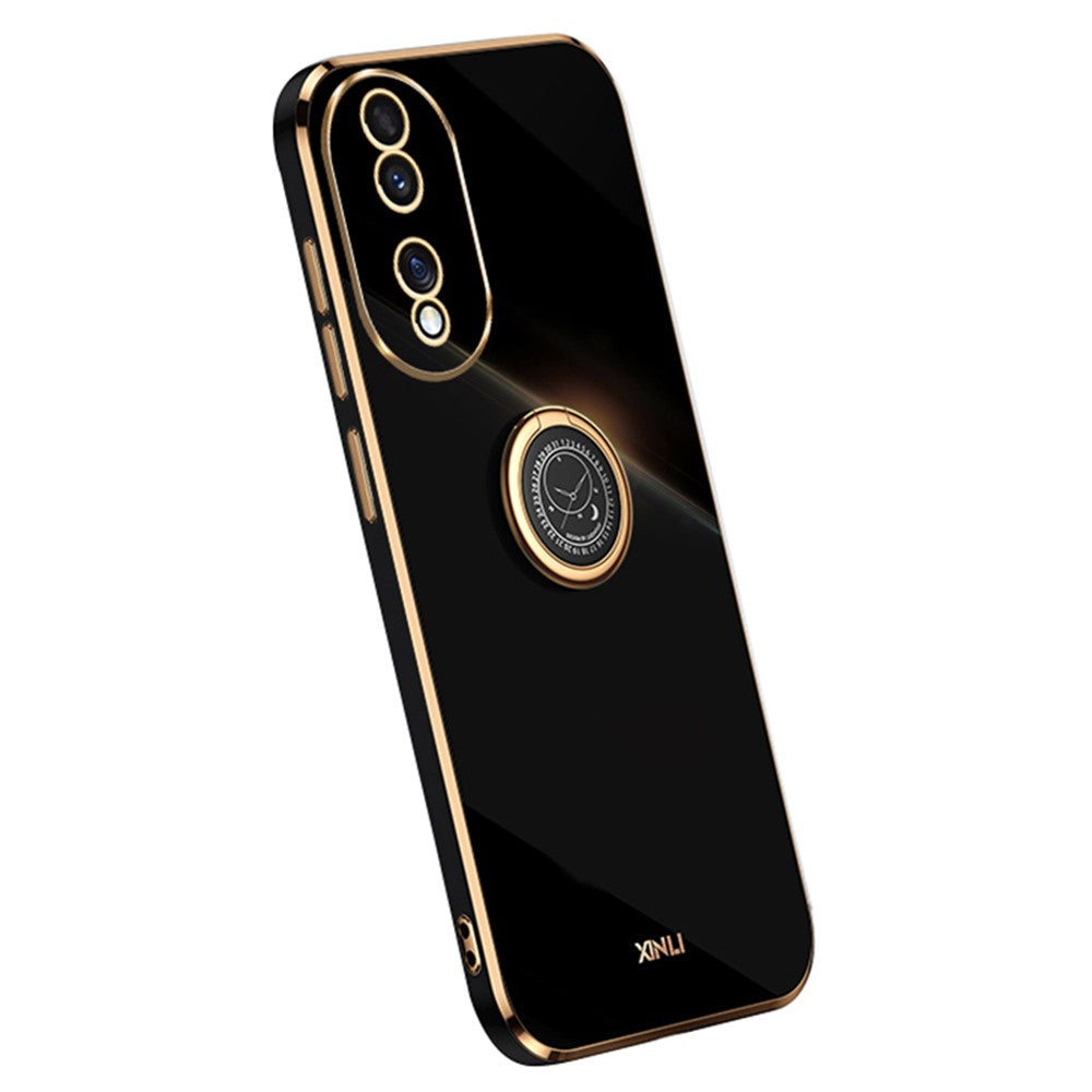 Honor 90 Handyhülle – Galvanisierte TPU-Rückseite, kratzfest, mit Ringständer