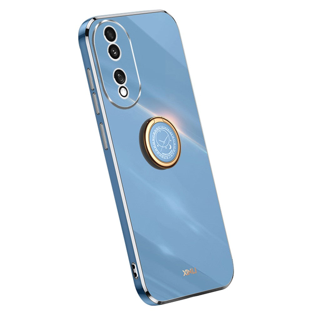 Honor 90 Handyhülle – Galvanisierte TPU-Rückseite, kratzfest, mit Ringständer