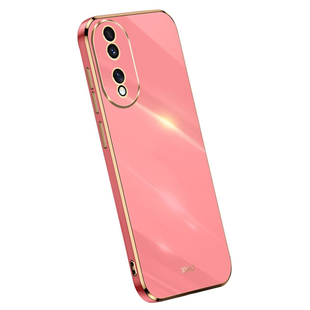 XINLI For Honor 90 Shockproof Phone Case Precise Lens Cut-out TPU Electroplated Cover