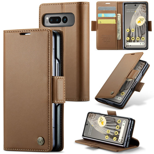 Pixel Fold Glänzende Wallet-Hülle – RFID-Schutz & Ständer