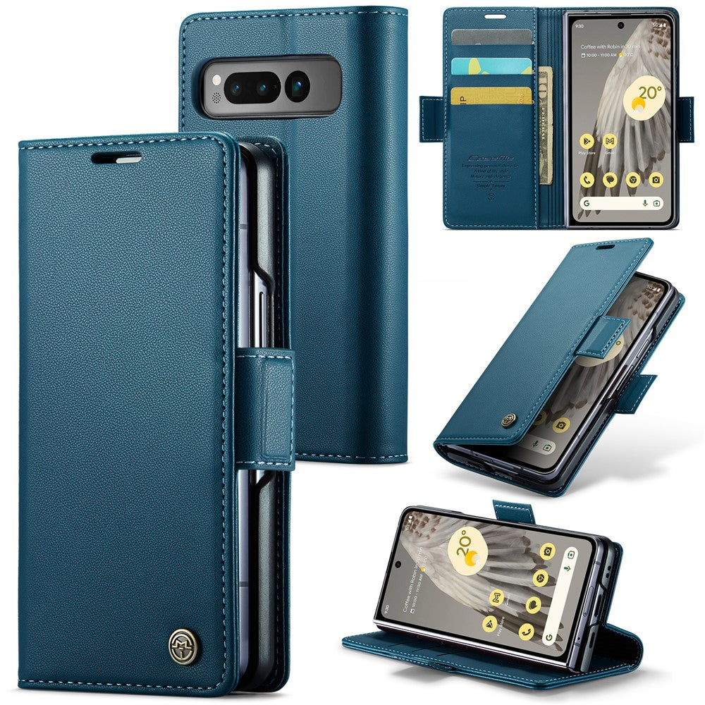 Pixel Fold Glänzende Wallet-Hülle – RFID-Schutz & Ständer
