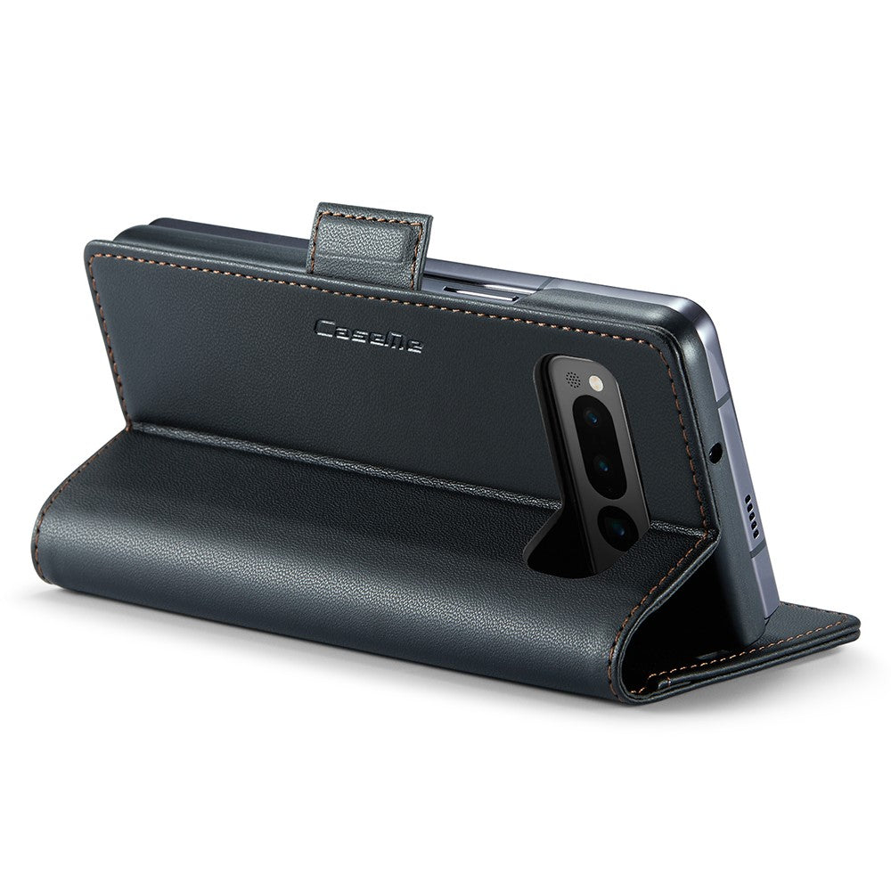 Pixel Fold Glänzende Wallet-Hülle – RFID-Schutz & Ständer
