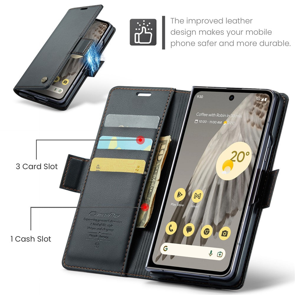 Pixel Fold Glänzende Wallet-Hülle – RFID-Schutz & Ständer