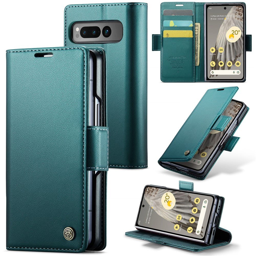 Pixel Fold Glänzende Wallet-Hülle – RFID-Schutz & Ständer