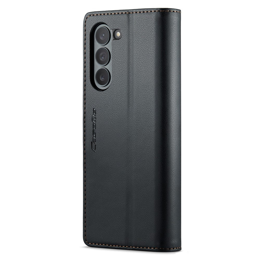 Galaxy Z Fold5 5G Glänzende Wallet-Hülle – RFID-Schutz & Ständer