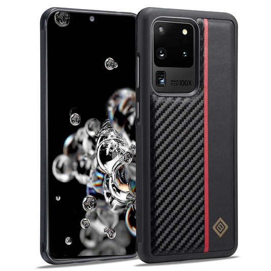 Galaxy S20 Ultra Stoßfeste Hülle - Carbonfaser-Optik
