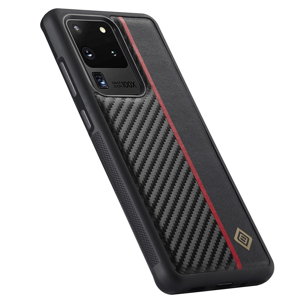 Galaxy S20 Ultra Stoßfeste Hülle - Carbonfaser-Optik