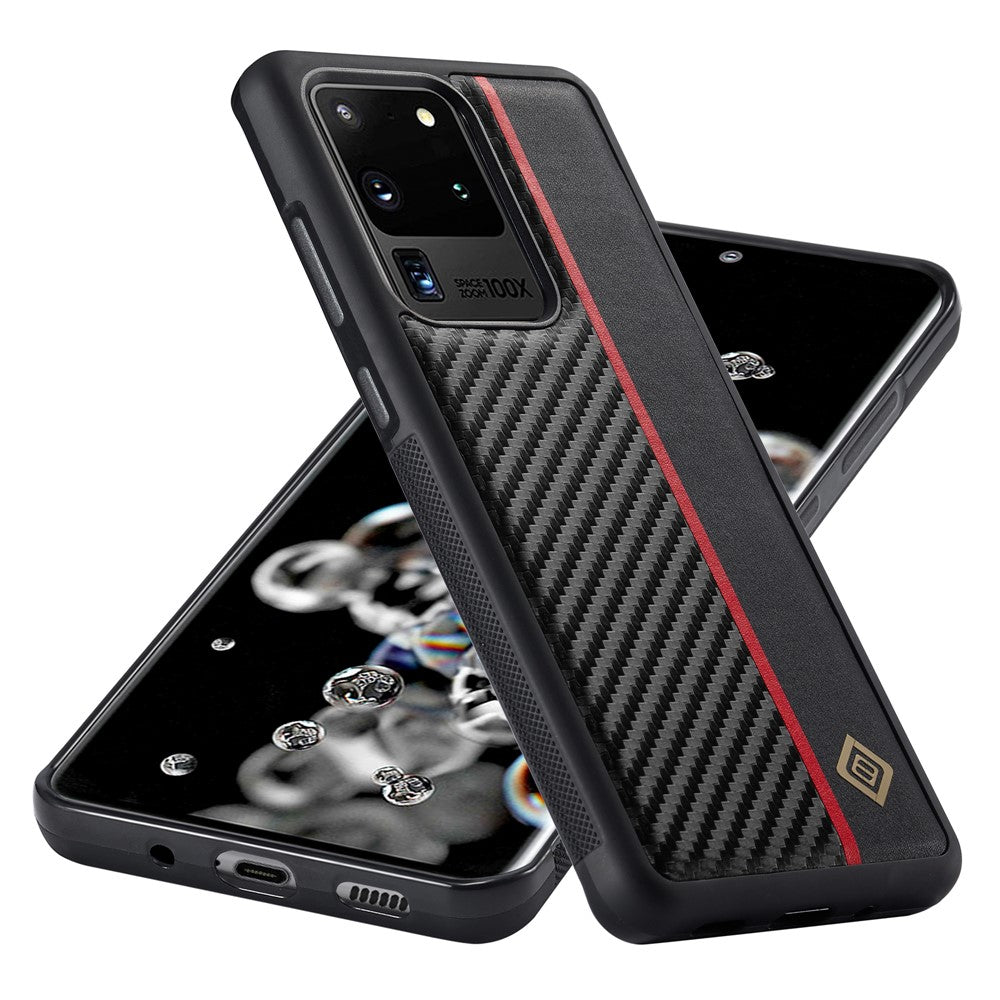 Galaxy S20 Ultra Stoßfeste Hülle - Carbonfaser-Optik