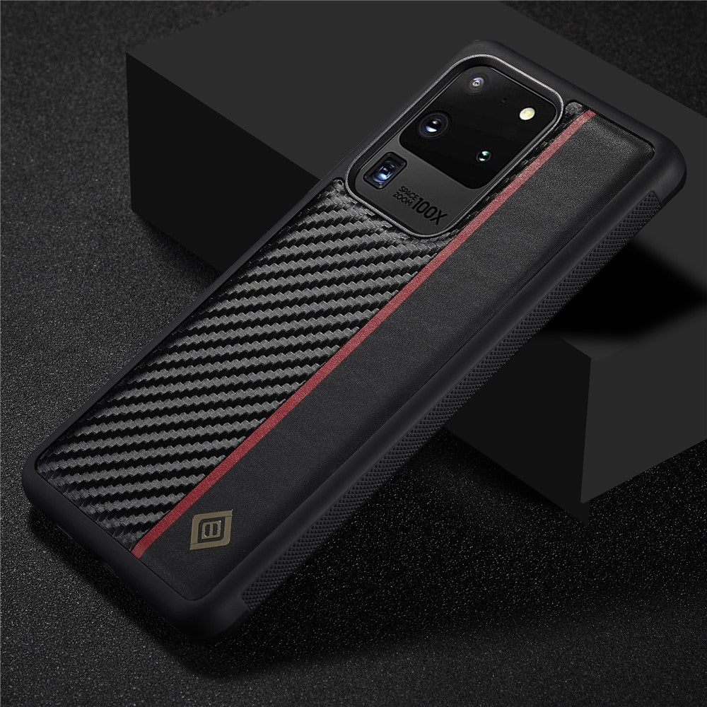 Galaxy S20 Ultra Stoßfeste Hülle - Carbonfaser-Optik