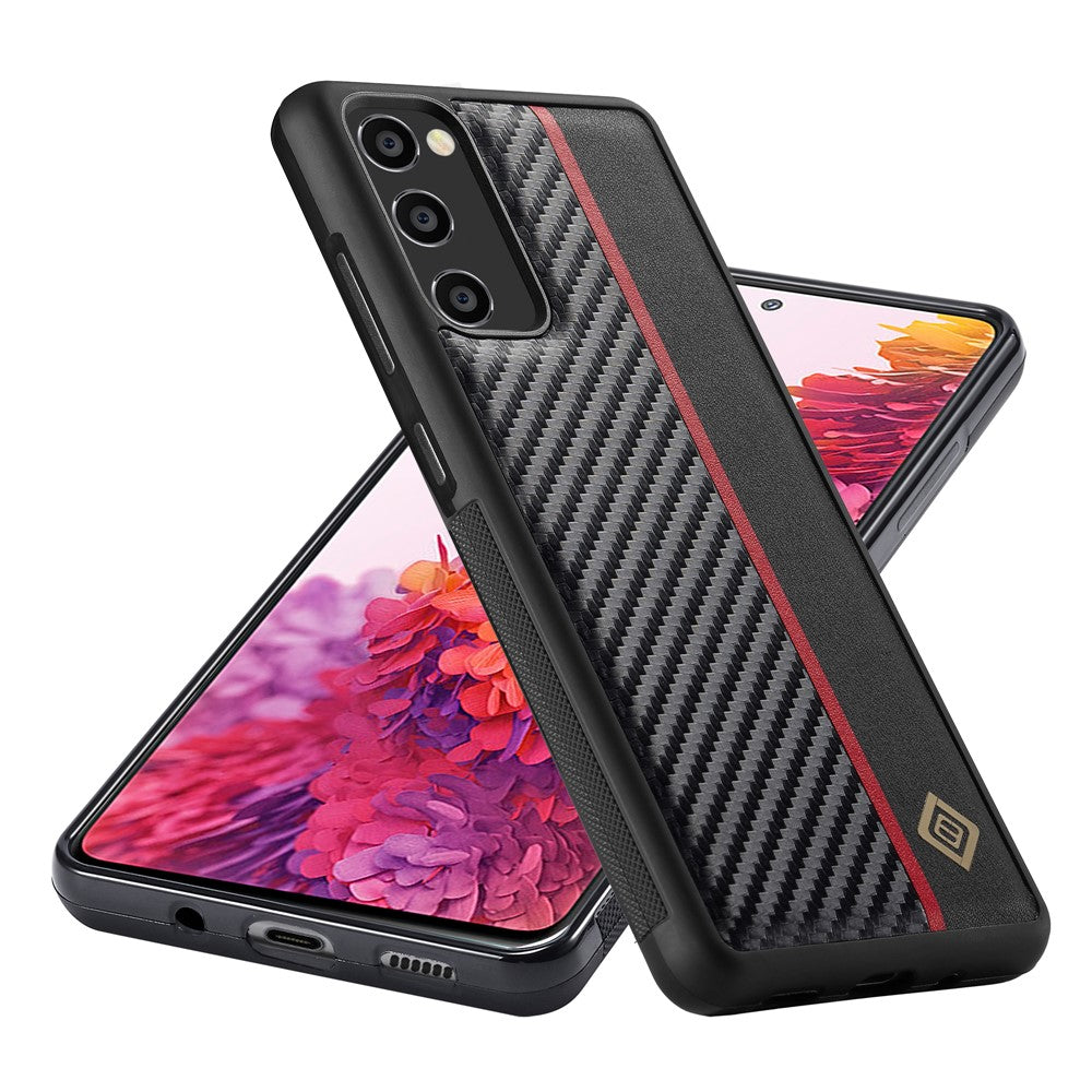 Galaxy S20 FE 4G/5G / S20 FE 2022 / S20 Lite Stoßfeste Hülle - Carbonfaser-Optik