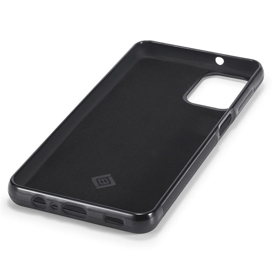 Galaxy A12 Stoßfeste Hülle - Carbonfaser-Optik – PU-Leder & TPU