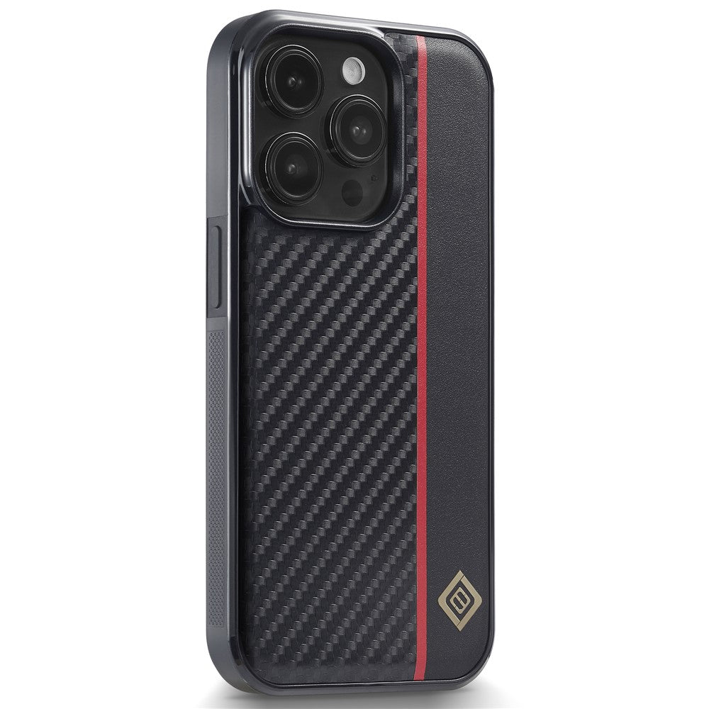 iPhone 14 Pro Stoßfeste Hülle - Carbonfaser-Optik