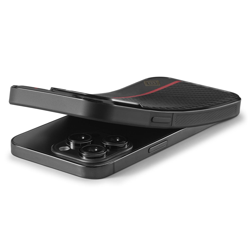 iPhone 14 Pro Stoßfeste Hülle - Carbonfaser-Optik