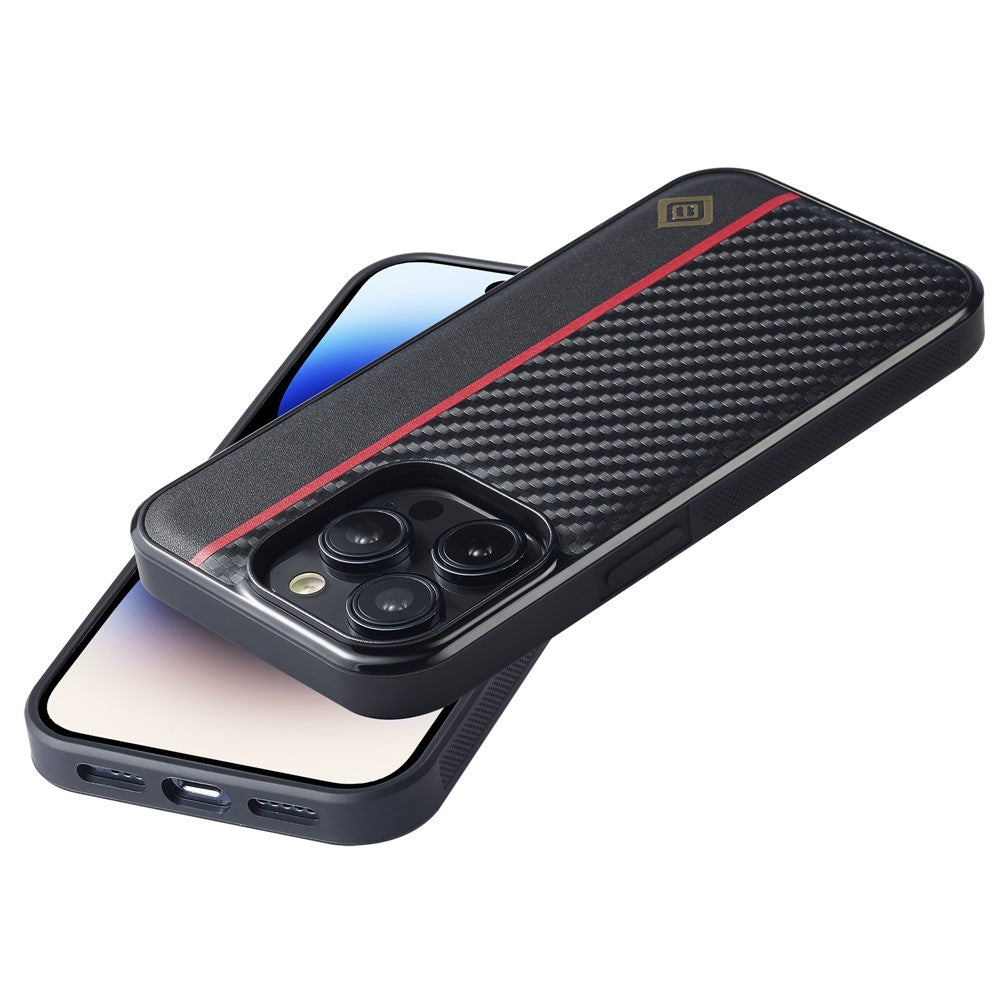 iPhone 14 Pro Stoßfeste Hülle - Carbonfaser-Optik