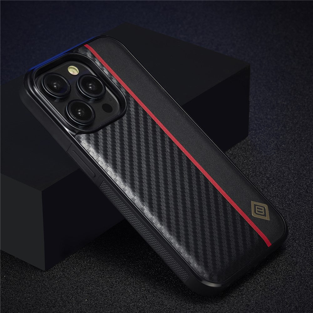 iPhone 14 Pro Stoßfeste Hülle - Carbonfaser-Optik