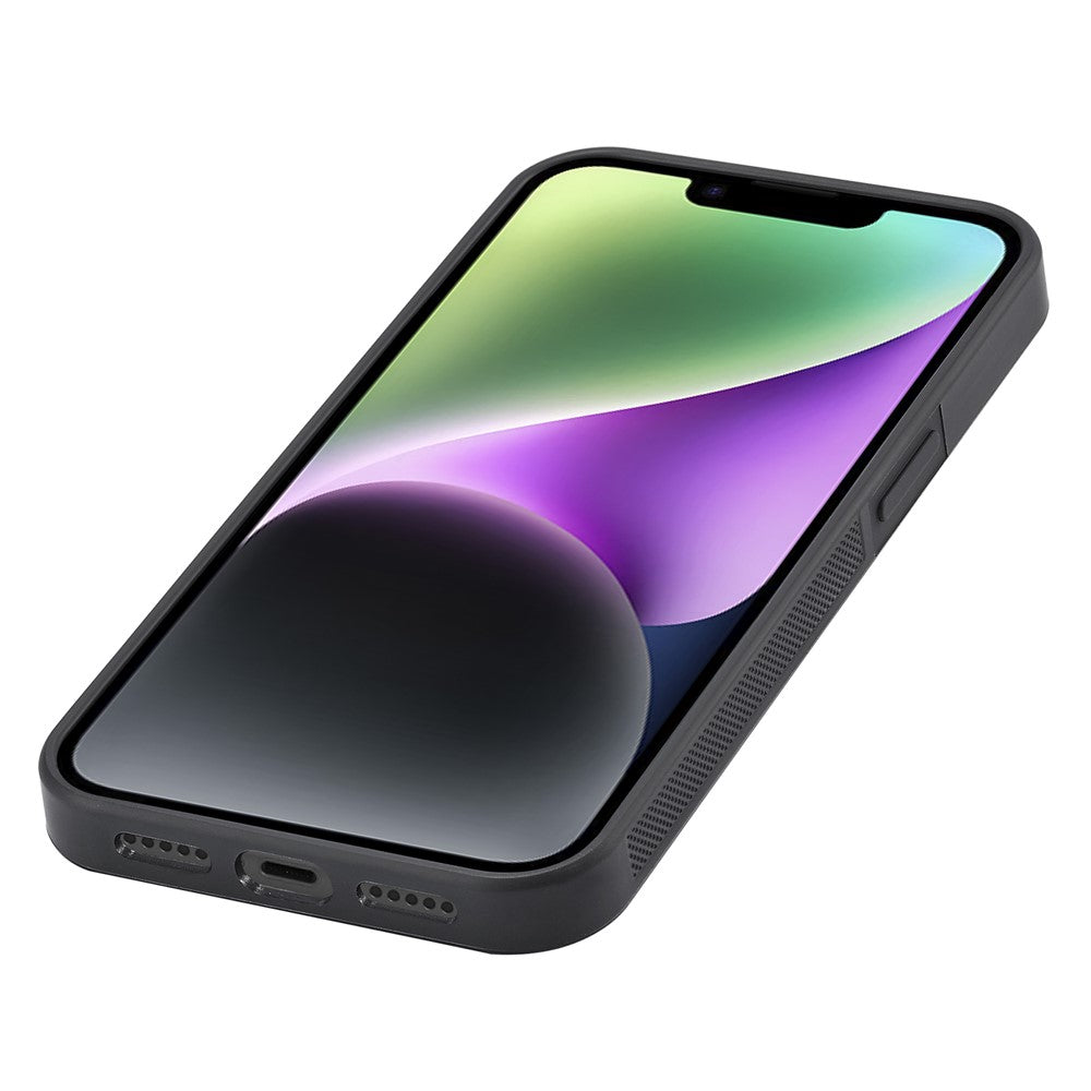 iPhone 14 Plus Stoßfeste Hülle - Carbonfaser-Optik