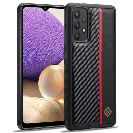 Galaxy A32 5G / M32 5G Stoßfeste Hülle - Carbonfaser-Optik