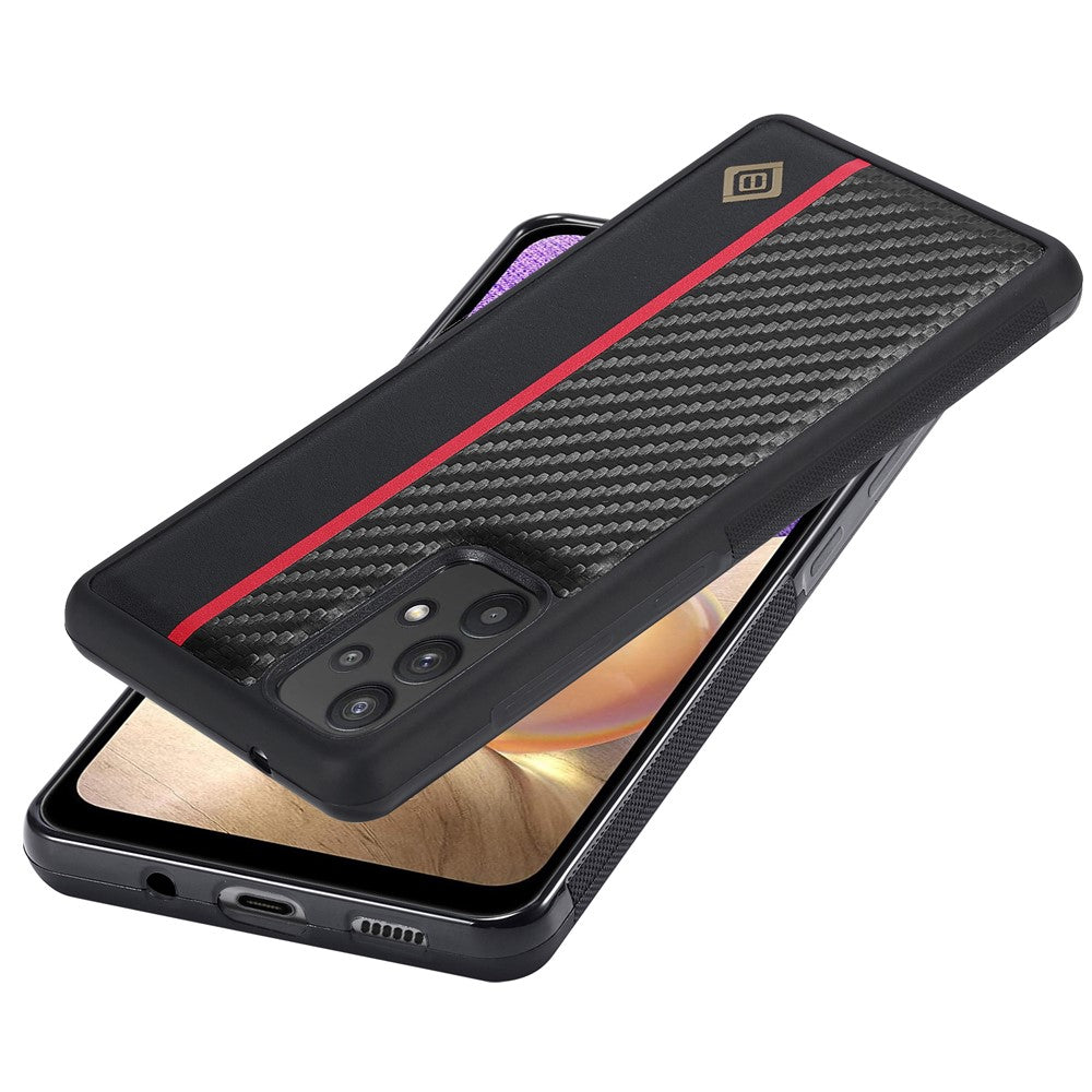 Galaxy A32 5G / M32 5G Stoßfeste Hülle - Carbonfaser-Optik