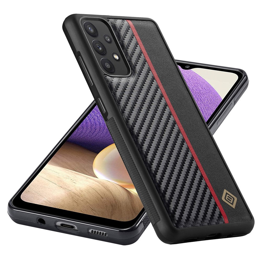 Galaxy A32 5G / M32 5G Stoßfeste Hülle - Carbonfaser-Optik