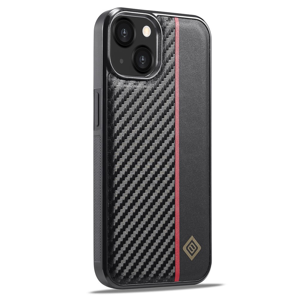 iPhone 14 Stoßfeste Hülle - Carbonfaser-Optik